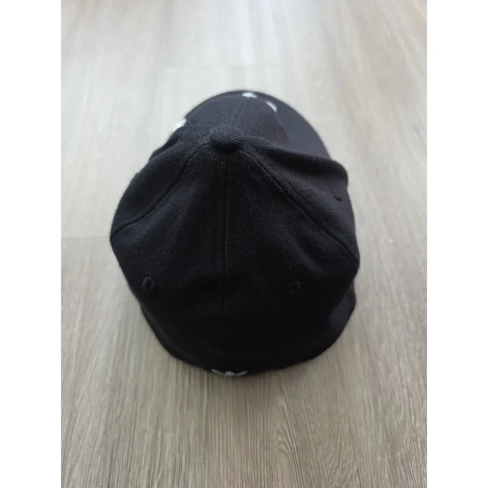 Adidas Originals‎ Trefoil Black A Flex Fitted Hat Cap L XL Unisex